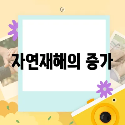 자연재해의 증가