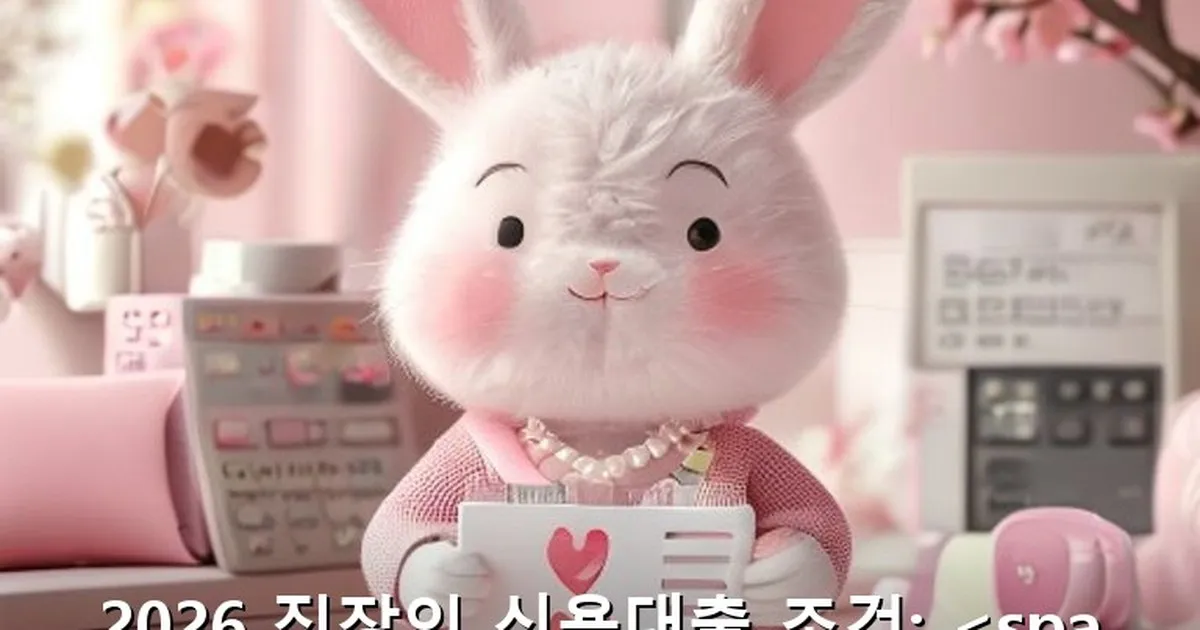 직장인 신용대출 조건 - bbchu12.co.kr 캐릭터