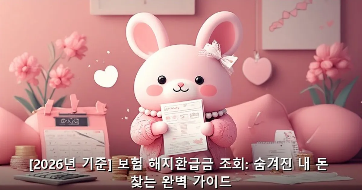 보험 해지환급금 조회 - bbchu12.co.kr 캐릭터