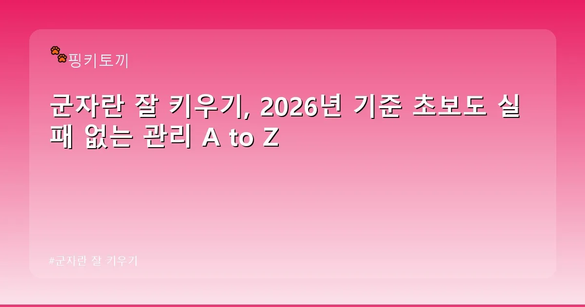 군자란 잘 키우기 - bbchu12.co.kr 캐릭터