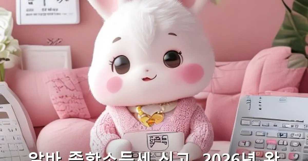 알바 종합소득세 신고 방법 - bbchu12.co.kr 캐릭터