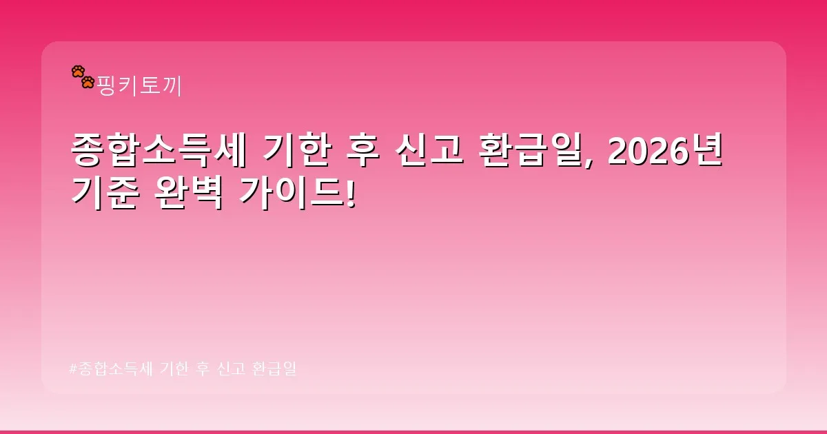 종합소득세 기한 후 신고 환급일 - bbchu12.co.kr 캐릭터